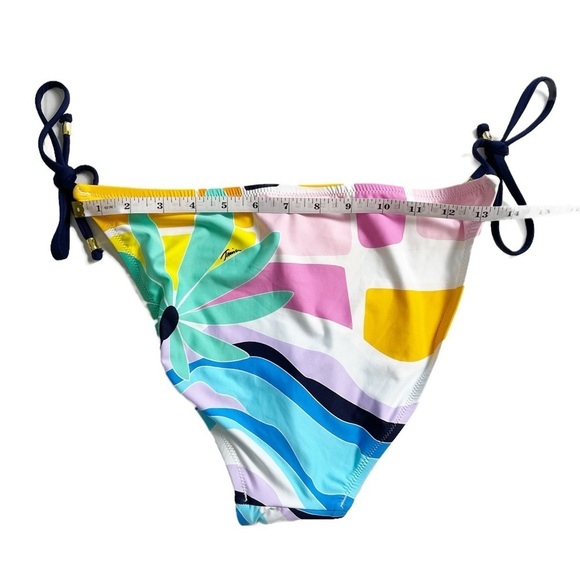 ✨NEW!✨ TRINA TURK Mosaic Sunrise Side Tie Bikini Bottom - Size 12 - Picture 8 of 11